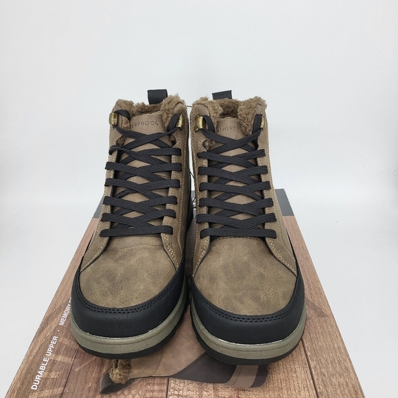 New Weatherproof Men's Log Jam Snow Boots Size 10 - Picture 3 of 8